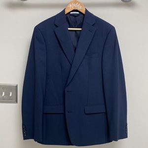 Bar III Men’s 40R Wool Blend Suit Jacket (Navy)